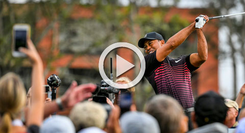 Lo mejor de Tiger Woods en la primera ronda de Torrey Pines