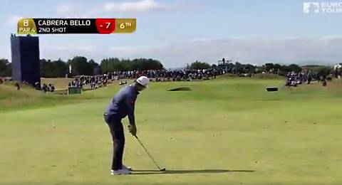 [Vídeo] Los mejores golpes de Cabrera Bello en el Open de Escocia