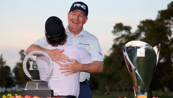 Retief Goosen y Jeff Maggert victoria Charles Schwan Cup Championship 2019