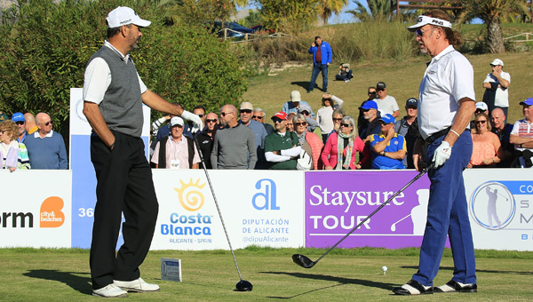 Miguel Ángel Jiménez y Santi Luna conclusión Costa Blanca Senior Masters 2018