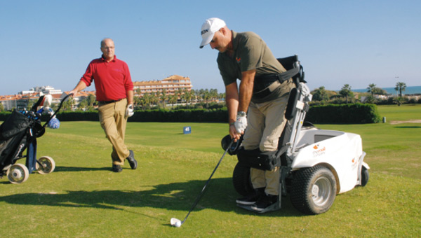 Sebas Lorente en el campo de golf