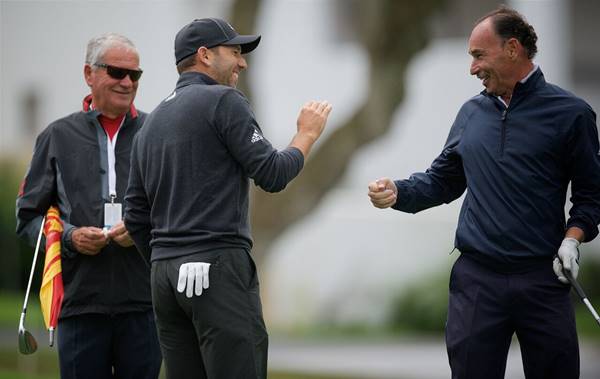 Sergio García y Pepín Liria en Valderrama