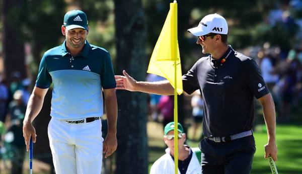 Sergio García y Justin Rose en Augusta