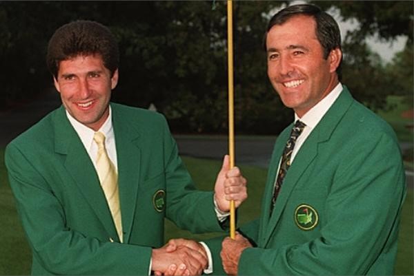 Seve Ballesteros y José María Olazábal campeones en Augusta