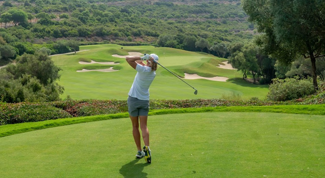 Stacy Lewis visita Finca Cortesín Solheim Cup 2023