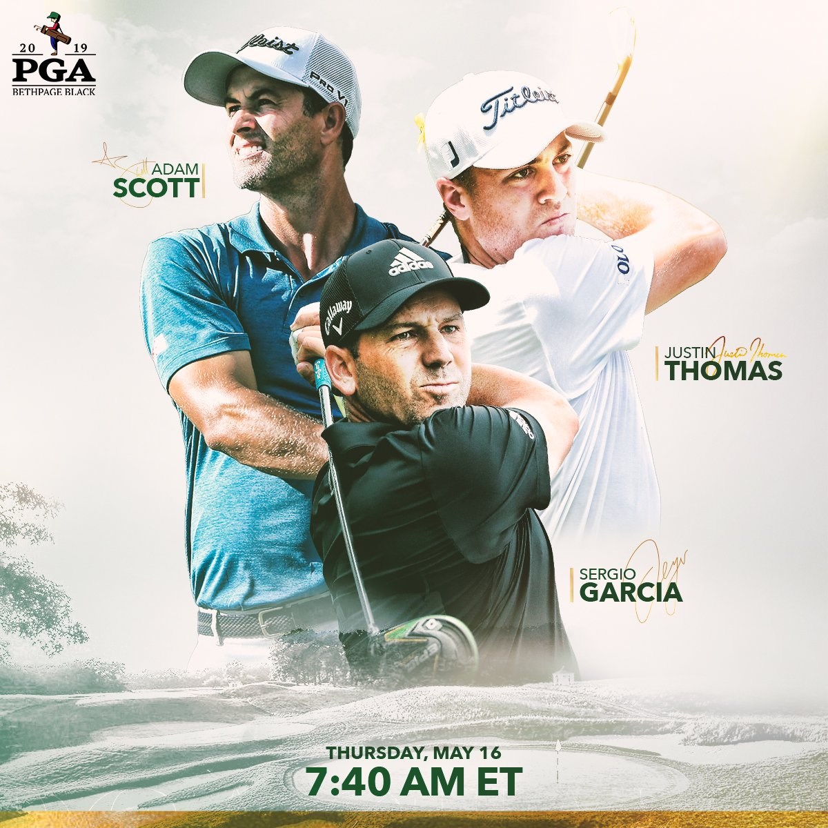 Tee times Jon Rahm 2019 PGA Championship