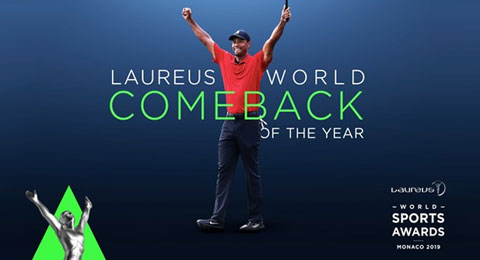 Tiger Woods logra un nuevo premio Laureus