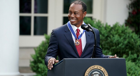 Tiger Woods logra la Medalla de la Libertad