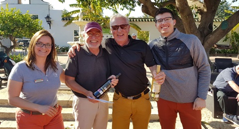 Álvaro Gómez y Hugo Prades, los ganadores del torneo más romántico de Lauro Golf