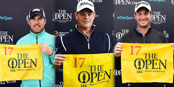 Tres clasificados The Open