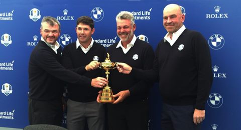 Harrington, Bjorn y Lawrie, trío de experiencia para la Ryder europea