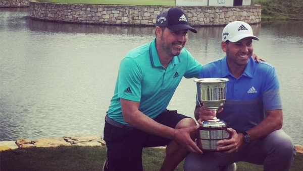 Sergio García con su hermano Víctor en el KLM Open