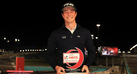 Viktor Hovland estrena el palmarés 2020 del Hero Challenge y el suyo propio