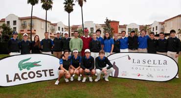 Los veinte finalistas entrenaron ayer junto al capitán del equipo europeo de la Ryder Cup