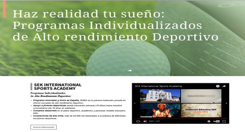 El golf se incluirá en los programas de alto rendimiento del SEK