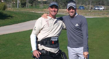 El campeón de Europa de Golf en silla de ruedas otra estrella en Abama