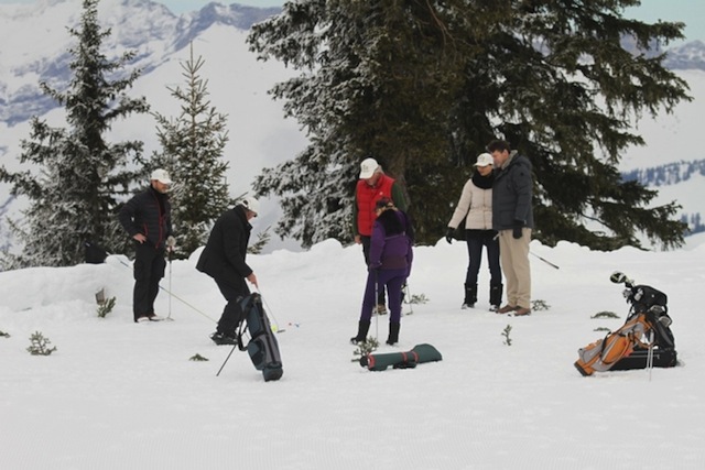 En invierno, Snow Golf